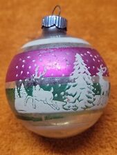 J•Shiny Brite Mercury Glass 2" Round  Christmas Ornament