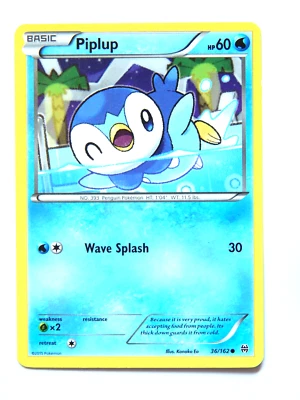 Piplup 36/162 (NM, Pokemon Card, XY BREAKthrough, 2015, Water, Common) - Image 1 of 2