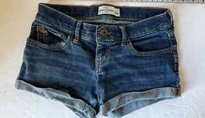 Abercrombie Kids Girls Size 14 Cuffed Denim Shorts - Picture 1 of 9