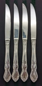 Juego de 4 cuchillos de vajilla de acero inoxidable Retroneu Jenna 8 7/8" reemplazos - Imagen 1 de 2