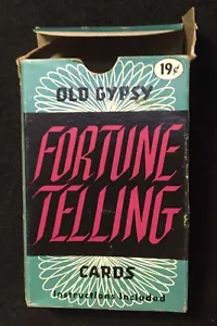 Very Rare 1941 Old Gypsy Fortune Telling Playing Cards WWII Era w/Manual Cards - Picture 1 of 5
