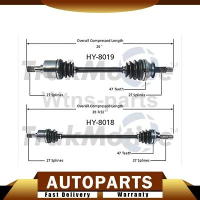 2X JUNTAS CV DELANTERAS TRAKMOTIVE EJE EJES SE ADAPTA A HYUNDAI SONATA 1999-2005 Foto 1 de 4