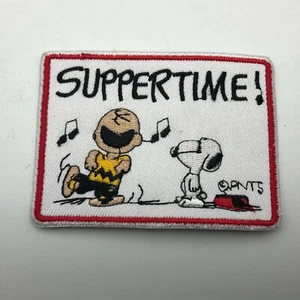 Charlie Brown Snoopy Peanuts Patch Supper Time Unused Hat Shirt Uniform Patch - Picture 1 of 11