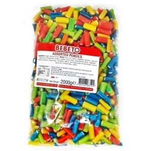 Assorted Pencils, Bears Bebeto 2KG Bags VEGAN Full Range Halal Certified Sweets - Picture 1 of 82