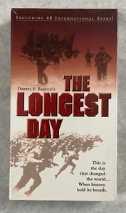 "The Longest Day"(VHS-1990)Classic War Movie*John Wayne,Henry Fonda* NMCONDITION - Picture 1 of 6