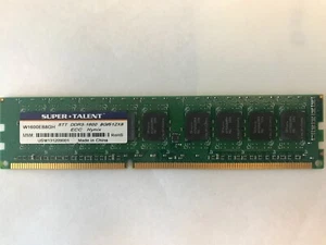 Super Talent STT DDR3 1600 8GB I5 12X8 ECC Hynix RAM W1600EB8GH - Picture 1 of 2