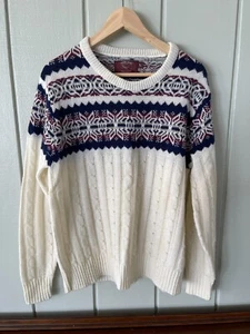 Vintage Maine Gear by Emple Nordic Fair Isle Sweater - Grande para hombre - Imagen 1 de 5