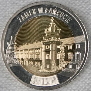 #20_POLEN_POLAND_5 Zlotych 2024_Zamek w Łańcucie_Bi-Metal_unc - Picture 1 of 4