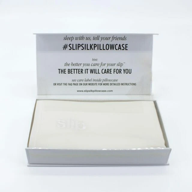 Slip Pure Silk Pillowcase - White, Size: King (20" x 36")