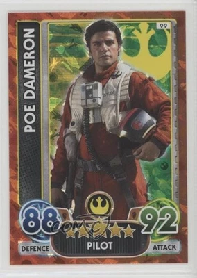 2015-16 Topps Star Wars Force Attax Extra Poe Dameron #99 - Image 1 of 2
