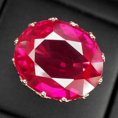 Fabulosos anillos hechos a mano de turmalina rosa rubelita de 25,15 quilates de plata de ley 925 Foto 1 de 4