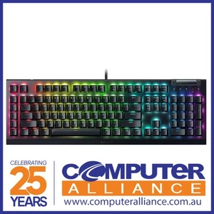Razer BlackWidow V4 X Yellow-Linear Mechanical Gaming Keyboard Black - Picture 1 of 1