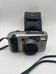 MINOLTA FREEDOM ZOOM 140EX PANORAMA DATE 35MM FILMKAMERA SILBER/SCHWARZ - Bild 1 von 7
