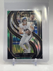 2024 Panini Select - Premier Level Bo Nix #117 Black & Green Shock Prizm (RC) - Bild 1 von 3