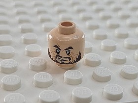 LEGO Head PotC Hector Barbossa Ragged Brown Beard Pattern 3626pb0558 Pirates