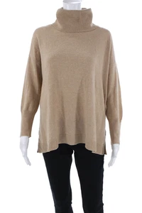 Joie Damen Langarm Rollkragen Kaschmir Pullover Pulli Beige Gr. S - Bild 1 von 6