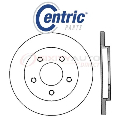 Centric C-TEK Disc Brake Rotor for 1988-1993 Pontiac Grand Prix 2.3L 2.8L ui Foto 1 de 4