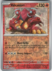PO-01 Reverse Holo Volcanion 022/182 Rare SV04: Paradox Rift - Picture 1 of 1