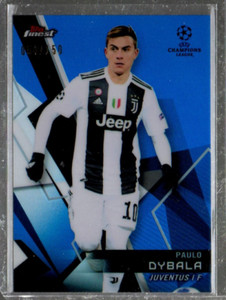 2018-19 Finest UEFA Champions League Blue Refractors #38 Paulo Dybala /150