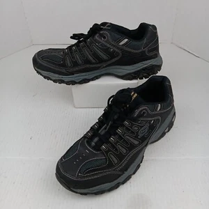 Skechers After Burn Herren Größe 12 Normale Passform Schwarz Freizeitschuhe Sneaker 50125 - Bild 1 von 15
