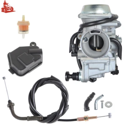 Carb For Honda Carburetor & Throttle Cable Foreman 400 450 FourTrax 250 300 350 - Image 1 of 4