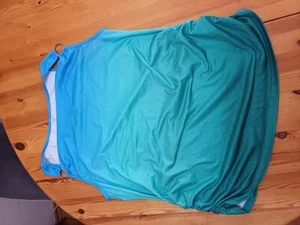 TOP Gr. L  ärmellos blau/grün ungetragen neu - Bild 1 von 1