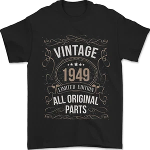 76° Compleanno Edizione Limitata 1949 Maglietta Uomo 100% Cotone - Foto 1 di 2