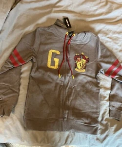 Harry Potter Zip Up Jacket Gray Gryffindor Adult XS Collector! NEW WITH TAGS - Picture 1 of 5