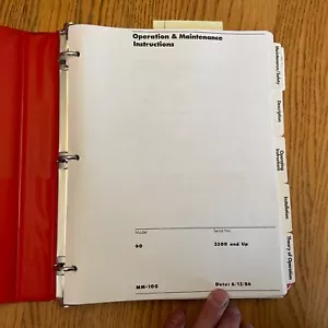 Raymond MODEL 60 MAINTENANCE SERVICE REPAIR MANUAL ELECTRIC FORK LIFT TRUCK - Picture 1 of 10