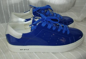 HIP Style Donna Schuhe Sneaker Sportschuhe königsblaues Lackleder Gr. 38 - Bild 1 von 17
