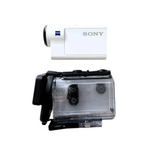 Sony HDR-AS300 Digital HD Video Camera Recorder white color w/waterproof case JP - Picture 1 of 7