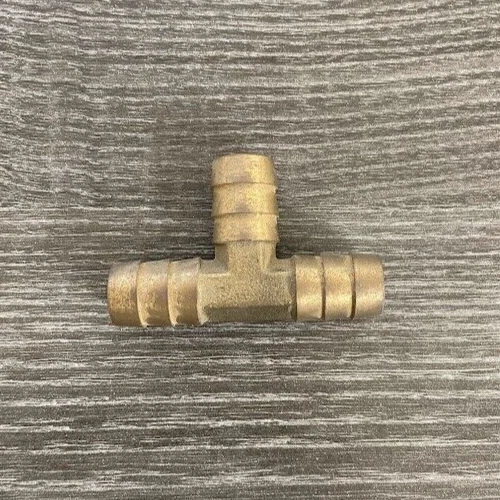1/2 Brass Hose Barb Tee - Image 1 of 1