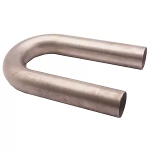 DIY OD 1.5" 180 Degree Stainless SS Mandrel U Bend Exhaust Pipe Slip Fit Joints - Picture 1 of 9