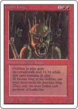 WOTC MtG Unlimited Goblin King (R) EX