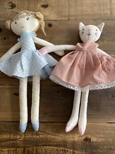 Wilberry Friends Cat  soft toy &Orange Tree Kids Doll