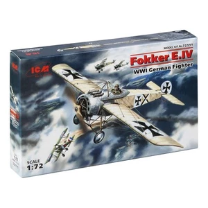 ICM 72111 Plastic model kit aircraft Scale 1:72 Fokker E-IV model plastic kits - Picture 1 of 7