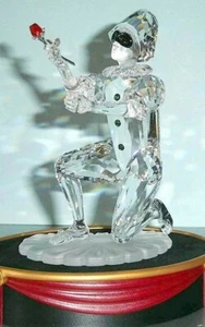 Figura de cristal arlequín mascarada de Swarovski 2001 placa y soporte de exhibición nuevo - Imagen 1 de 5