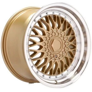 4X 18 Zoll BBS RS Gold Style Alufelgen Deep Dish 5X112 passend für Mercedes E S - Bild 1 von 7