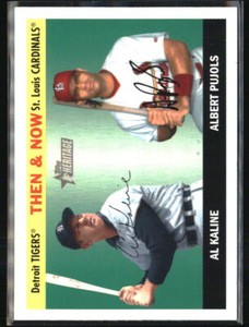 Al Kaline / Albert Pujols 2004 Topps Heritage #TN2  Baseball Card