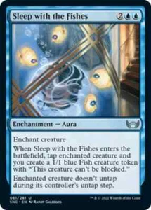 SLEEP WITH THE FISHES X 4 N/M STREETS OF NEW CAPENNA MAGIC THE GATHERING - Picture 1 of 1
