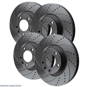 Sport Bremsscheiben GELOCHT VORNE + HINTEN INNENBELÜFTET FÜR BMW 5er Touring E39 - Bild 1 von 3