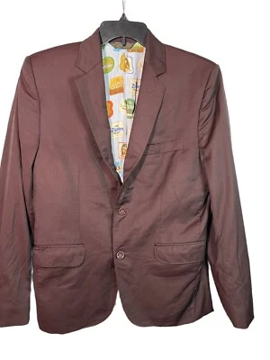 Blazer Giovanni Hecho a Medida 100% Lana Borgoña Talla 40 Foto 1 de 4