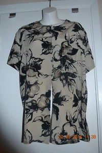 jones new york size 10 tank and black floral silk blouse - Picture 1 of 7