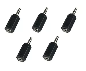 5 Pieces 3.5mm Stereo Female To 2.5mm Stereo Male Adapter Audio Headphone Jack - Picture 1 of 5