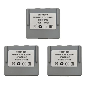 3x 3.6V 68301000 68300900 Battery 2750mAh Rechargeable Remote Control Battery - Picture 1 of 6