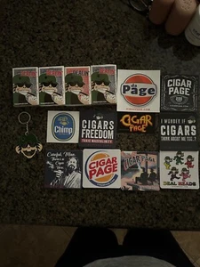 Cigarpage Cigar Page Dealin Playing Cards Coaster's/Sticker - Picture 1 of 3