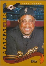 Dusty Baker 2002 Topps # 290 San Francisco Giants Baseball HOF Manager Card