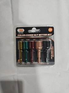 Color Coded Nut Setter/driver Set 5pc 64480 - Picture 1 of 2