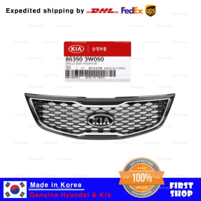 Cubierta superior de rejilla de radiador genuina OEM 863503W050 para Kia Sportage 2011-2015 Foto 1 de 2