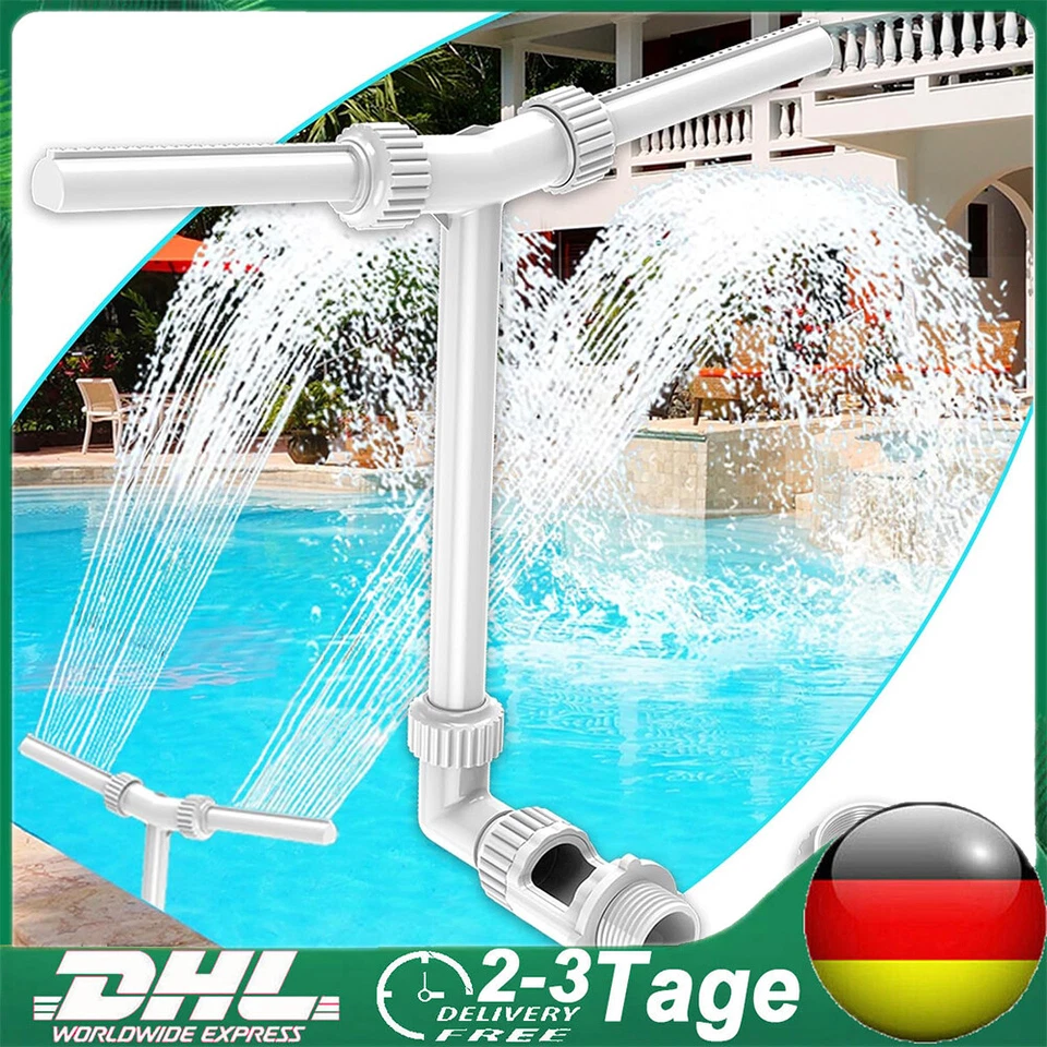 Intex Wasserfontäne Springbrunnen Wasserfall Einstellbar Schwimmen Pool Brunnen - Bild 1 von 4